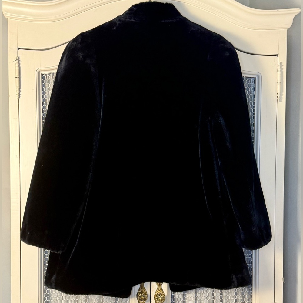 Classic 80s Vintage Jordache Mob Wife Faux Fur Coat - Picture 7 of 9
